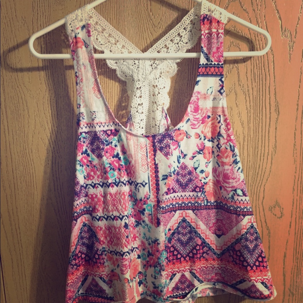 Self Esteem Floral Tank